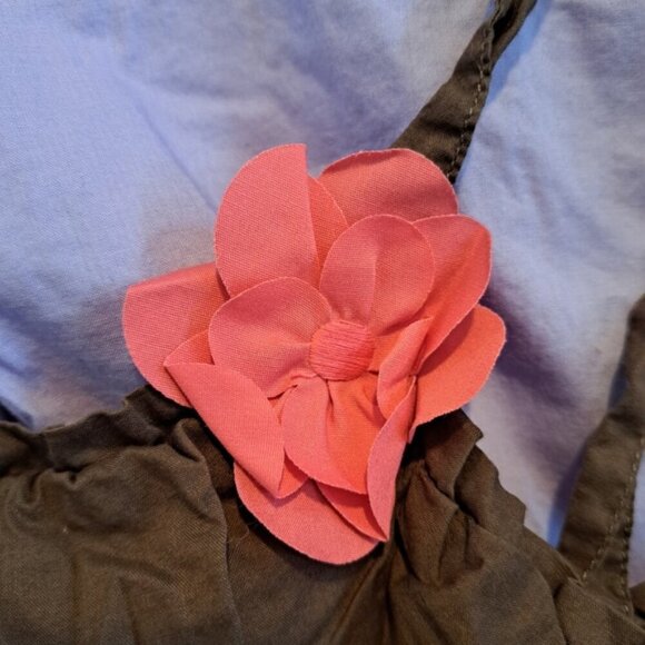 Gymboree girls size 9 Glamour Safari line color block maxi dress, EUC - Picture 5 of 5